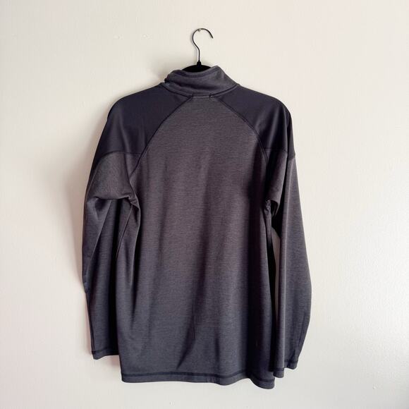Champion Iowa Hawkeye Grey + Black Quarter Zip Pullover - Medium - Picture 5 of 6
